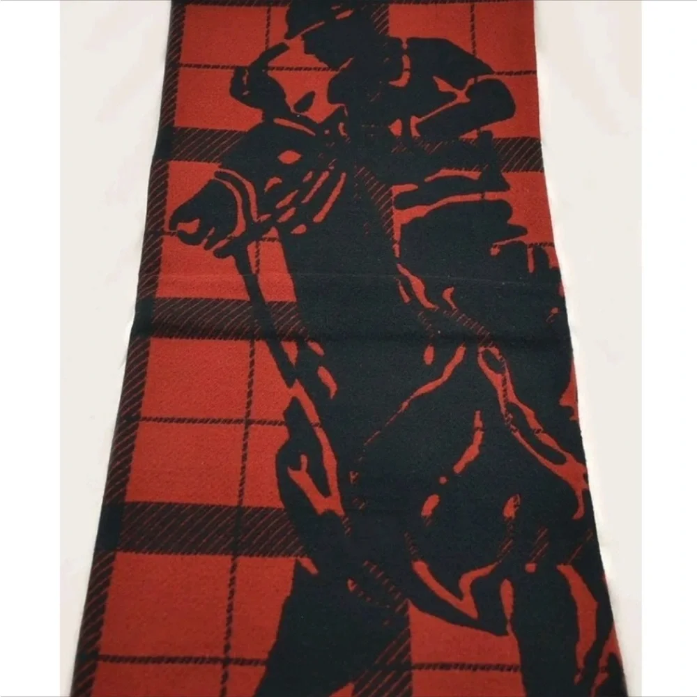 POLO Ralph Lauren Oakwood Big Pony Red Black Throw